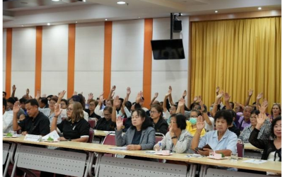 การเปิดโอกาสให้เกิดการมีส่วนร่วม ประชุมผู้บริหารเทศบาลและชุมชน ประจำปีงบประมาณ พ.ศ. 2569